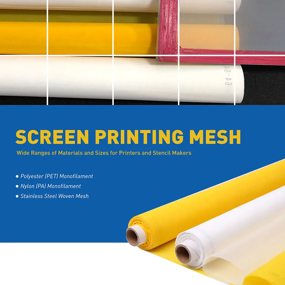 127CM Width 24T-80T Polyester Filter Mesh silkscreen White Silk Screen Printing Mesh Fabric Handwork DIY Filter Net  textiles