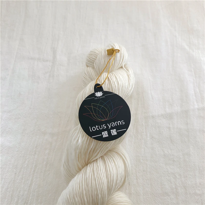 100g Hank 100% Merino Wool Yarn Lace Weight Hand knitting Crochet Soft Yarn Undyed Natural White 1ply