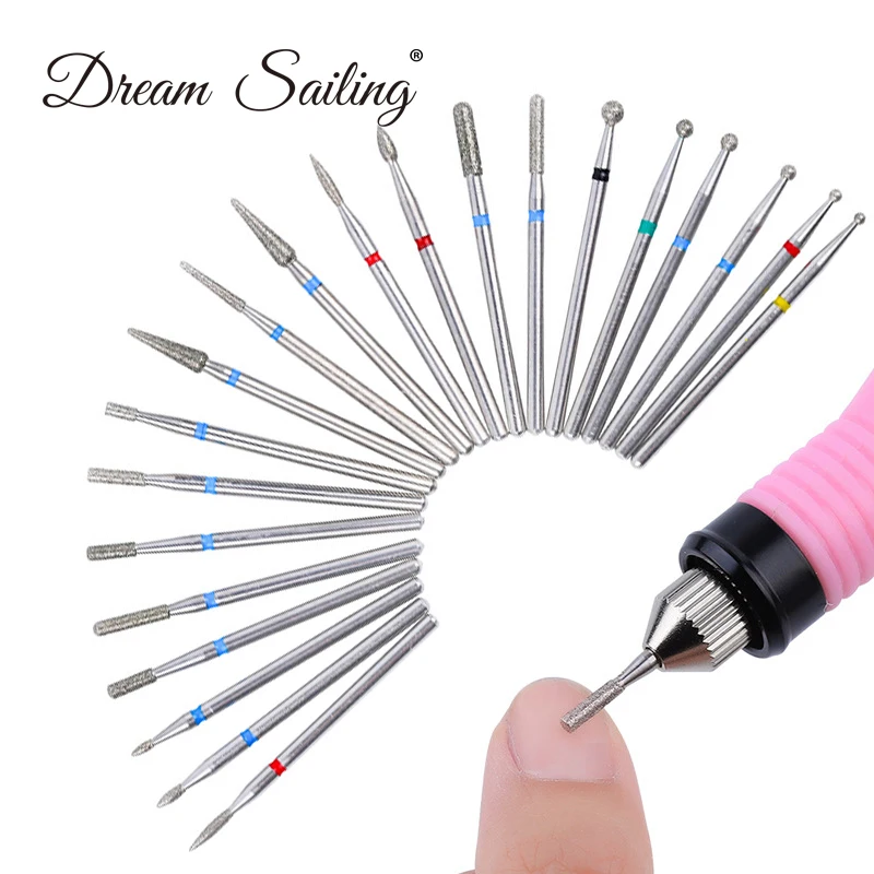 

6pcs Carbides Nail Drill Bit Cuticle Cleaner Milling Cutter Manicure Polisher Machine Nail File Nail Art Tools Nail Accessories