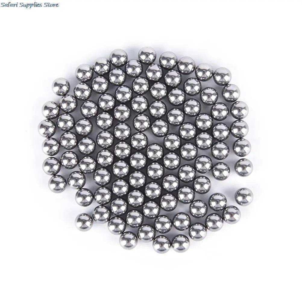 100PCS Replacement Parts 4mm 4.5mm 5mm 6mm Bike Bicycle Cycling Steel Ball Bearing Silver Tone Bikes Replacement Balls