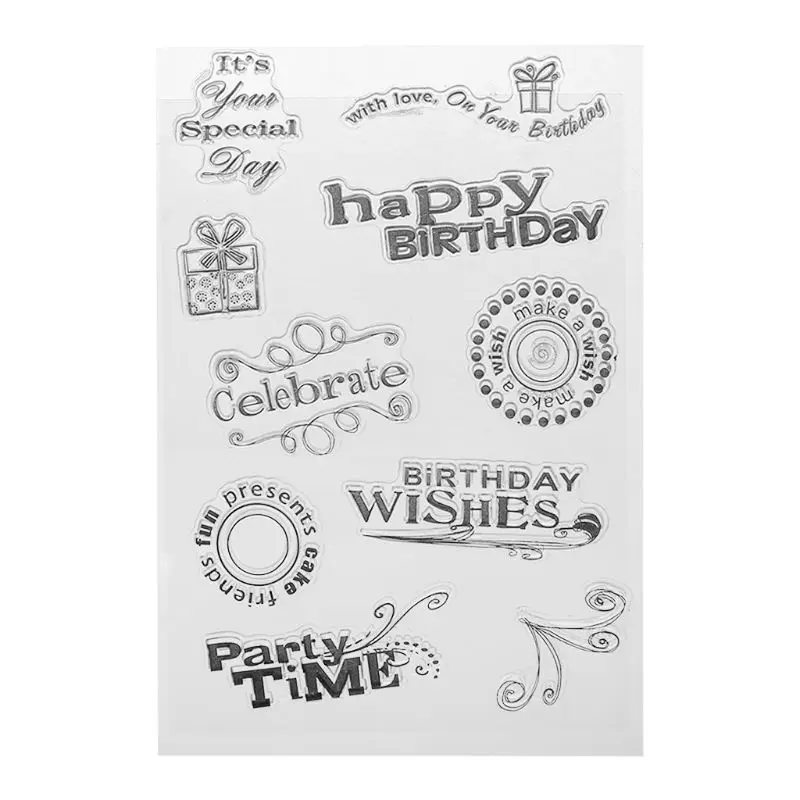 ركن سيليكون واضح ختم ختم scrapبها بنفسك سكرابوكينغ النقش ألبوم صور ورق زينة بطاقة كرافت الفن اليدوية هدية 090C