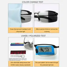Vintage Photochromic Polarized Sunglasses for Men #5