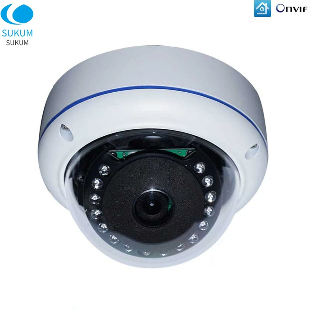 5MP Security POE Camera IP Indoor H.265 1.7mm Fisheye Lens 180 Degree Xmeye APP Dome CCTV Camera IR Night Vision Onvif