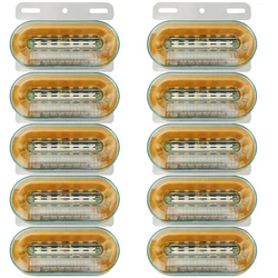 10pcs 24V Truck Side Marker Lights Car External Lights Signal Indicator Lamp Warning Tail Light Trailer Lorry Truck Accessories