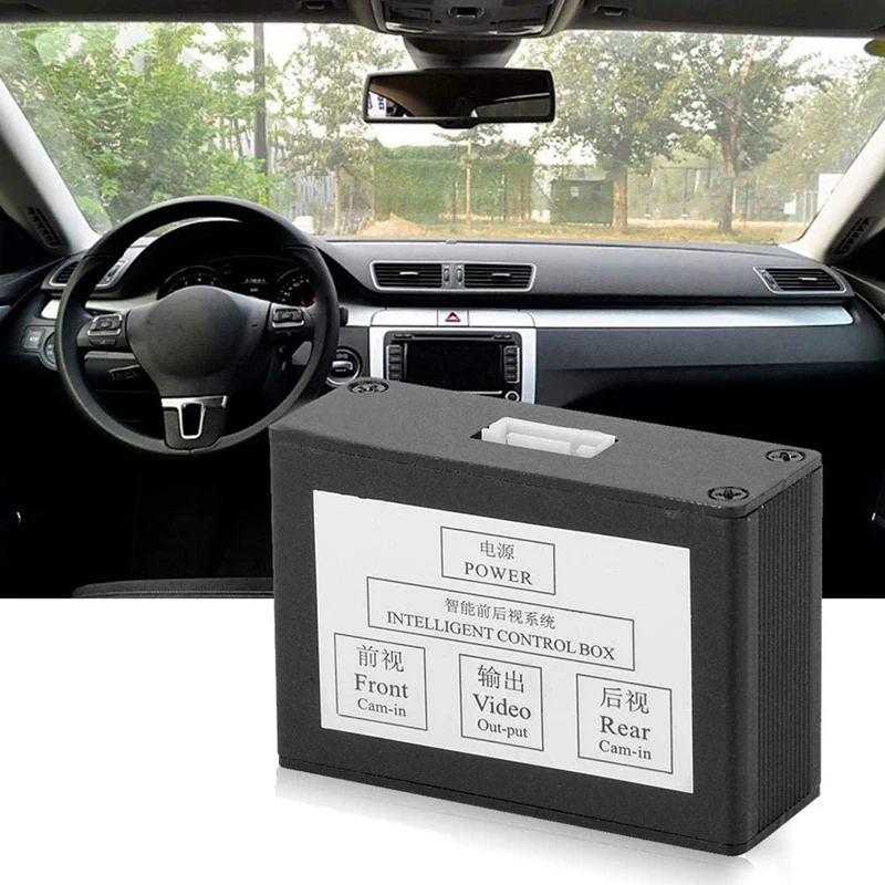 Car Front View Camera Switcher Parking Camera Converter Front Rear View Video Switch Channel Control Box