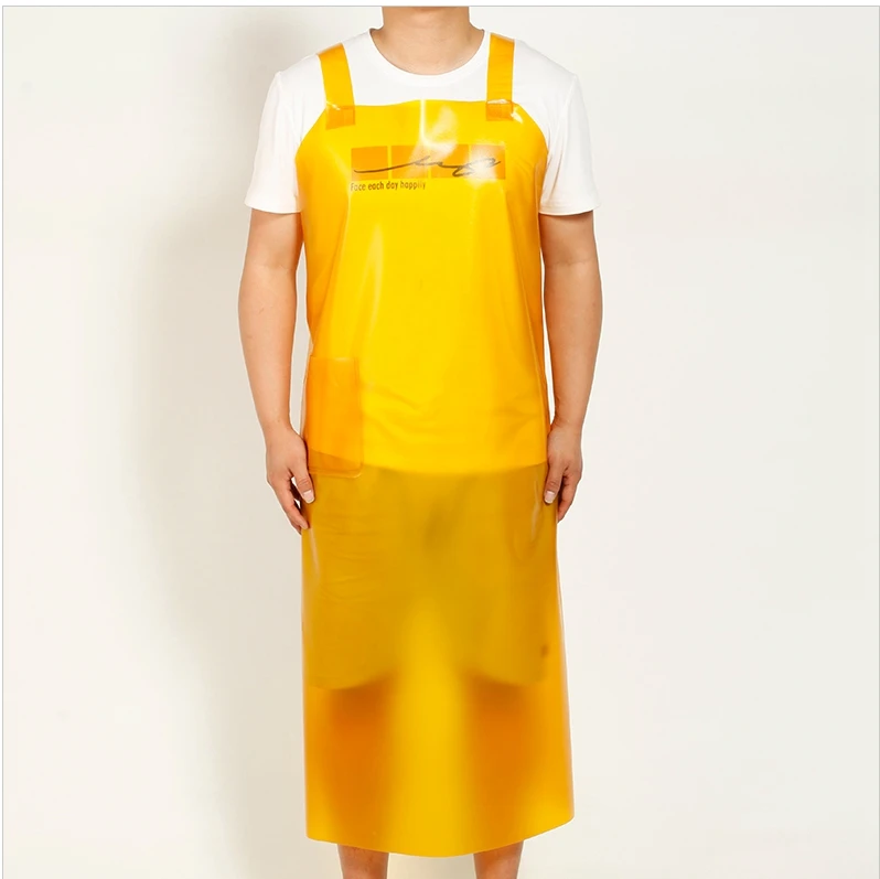 Rubber Work Apron Waterproof Oil-Proof Men\'s Overall Smock Adult Home Kitchen Women Restaurant Wear-Resistant Thick Pinafore