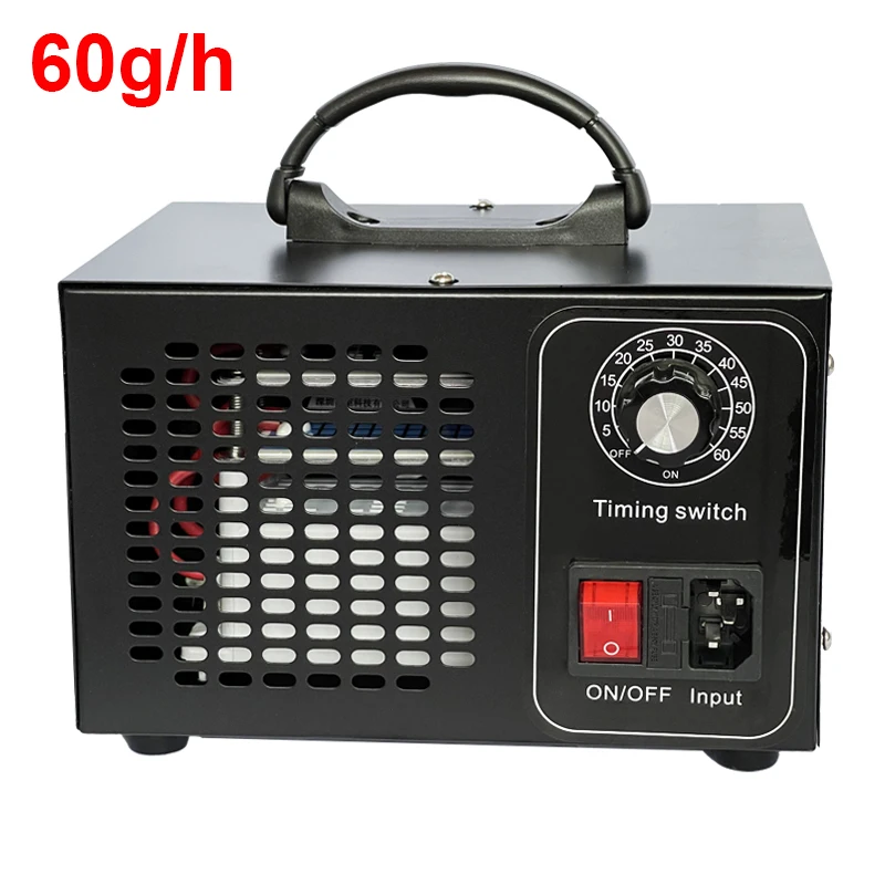 60g/h Ozone Generator Machine Air Purifier 03 Sterilizer Treatment Addition Disinfection  Formaldehyde Remore Odor O3