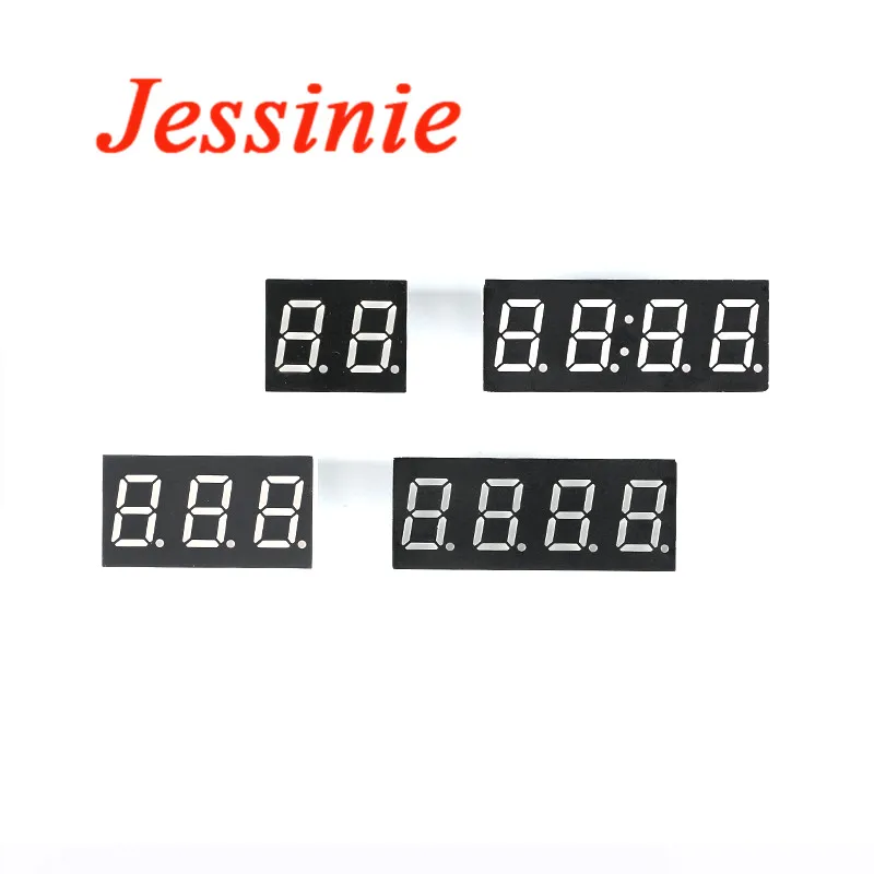 20 Stück/1 Stück 0,4 Zoll digitale Röhre LED-Anzeige 2 Bit 3 Bit 4 Bit Uhr gemeinsame Anode Kathode 0,4 Zoll 7 Segment LED DIY rote Platine 0,40