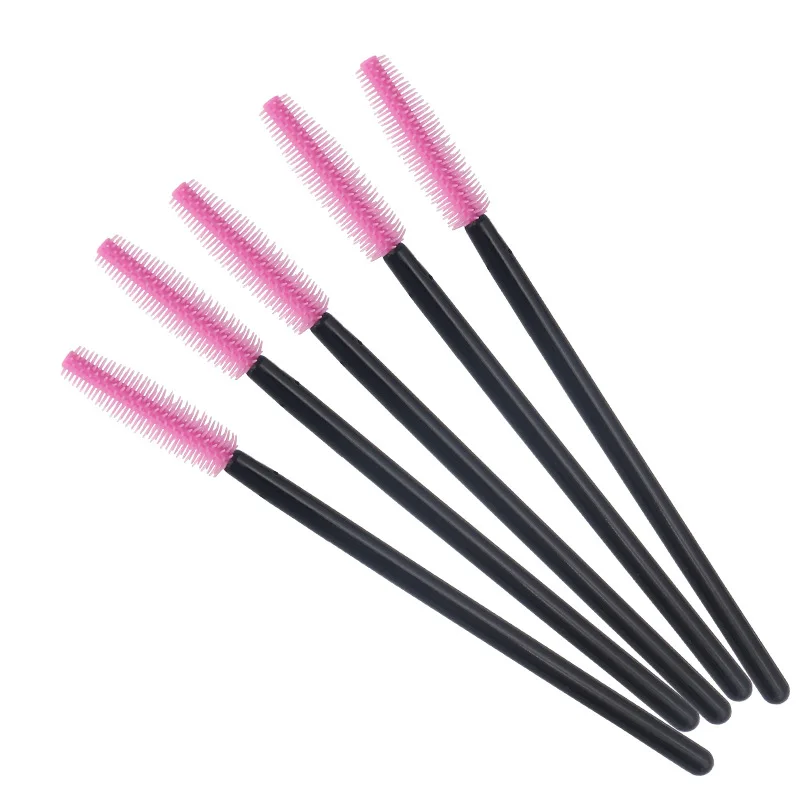 1000 pcs One-off disposable new style mascara wands applicator silicone head lash brush women Make Up brushes Tools