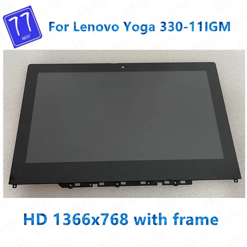 

11.6 inch suitable For Lenovo Yoga 330-11IGM 81A6 Yoga 330-11 LCD display HD 1366*768 Touch screen digitizer assembly with frame