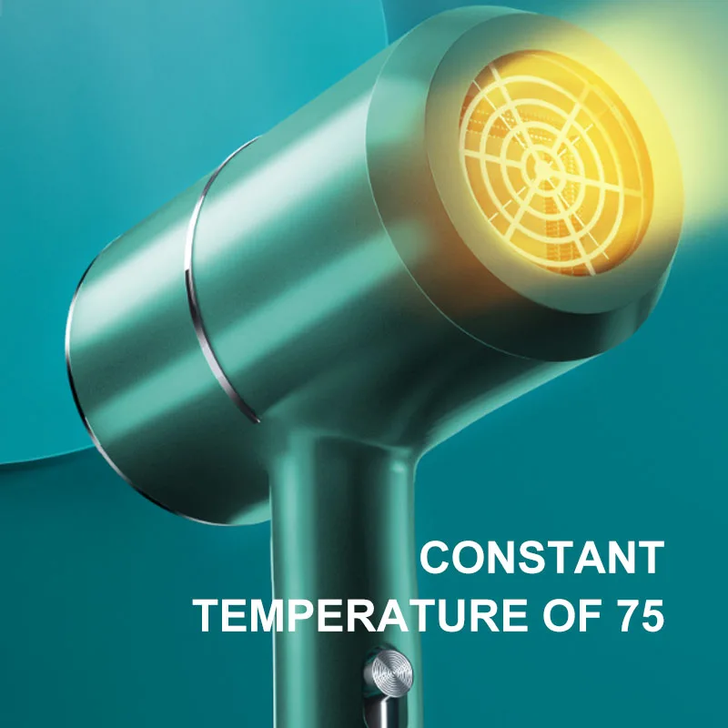 Secador de cabelo elétrico do agregado familiar anion proteção do cabelo silencioso energia quente/frio ar hari hurtless