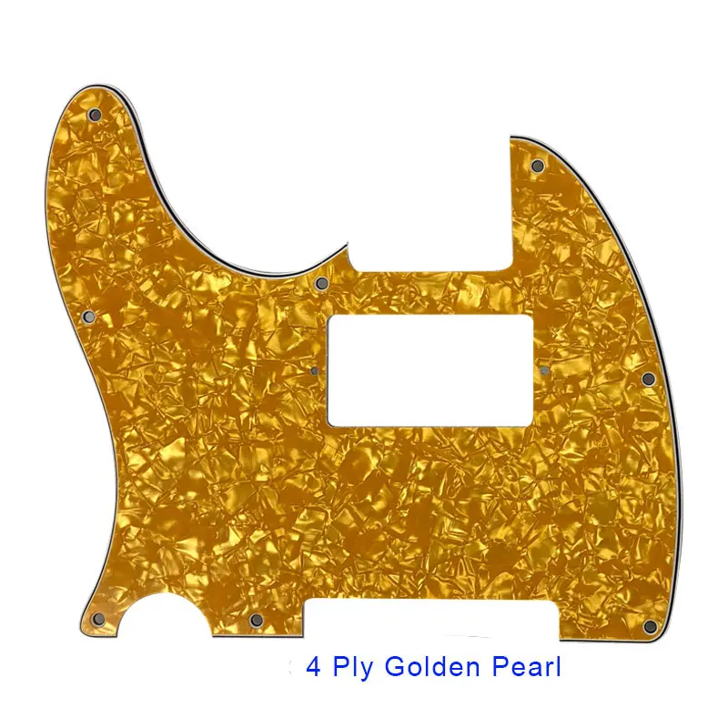 Pleroo Guitar Parts -For US Left Handed Standard 8 Screw Holes Tele Telecaster With PAF Humbucker Guitar Pickguard Scratch Plate