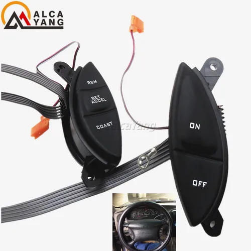 Imagen 2 del producto Kit de botones de interruptor de Control de crucero en el volante, F87Z9C888BB para Ford Ranger Explorer Sport Trac, F150, Mercury Mountaineer, Maz