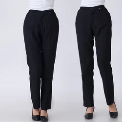 Uniformes negros para mujer, ropa de trabajo para camareros, los mejores pantalones de Chef, pantalones de cocina para Hotel y restaurante, novedad