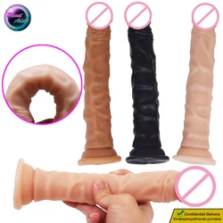 23.5*3.5cm Soft PVC Long Dildo Realistic Penis Artificial Dick Women Masturbator Adult Sex Toys for Female Gay Sexshop