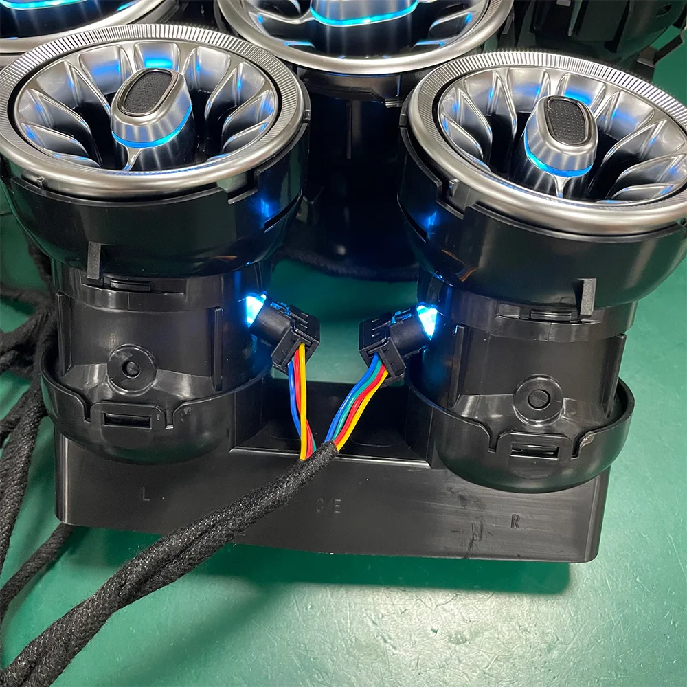 LED Ambient Light Vents For Mercedes Benz C Class W205 W213 W156 W117 W176 Bluetooth APP Control Car Nozzle Turbine Air Outlet