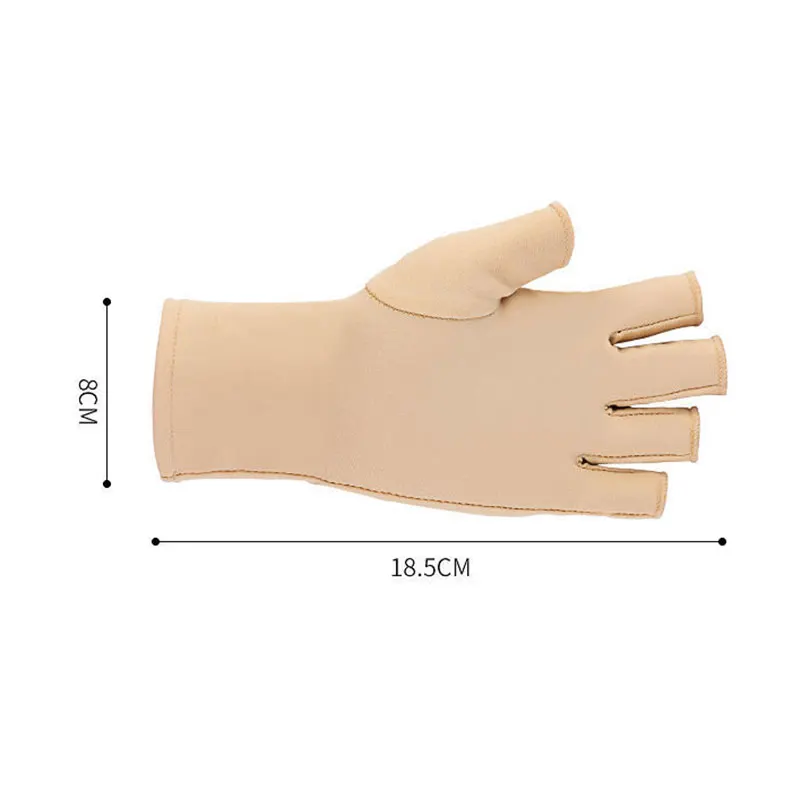 Mulher meias dedos luvas verão estiramento fino semi-dedo luvas de condução de seda gelo anti-slianti-uv fingerless luva