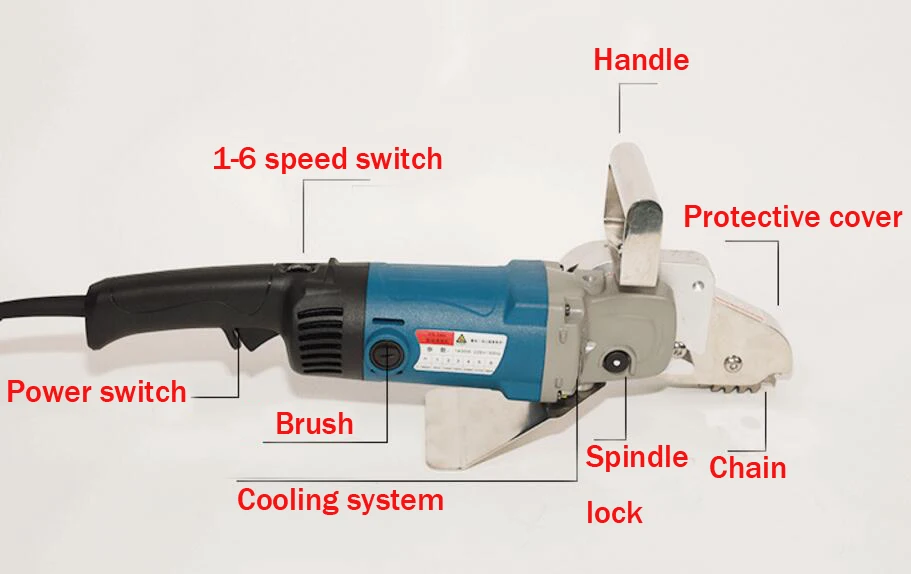 220V ไฟฟ้า Waste Stripper กล่องกระดาษตัดเครื่องคู่ฟัน 1400W กระดาษแข็งกระดาษขอบตัดเครื่องมือ