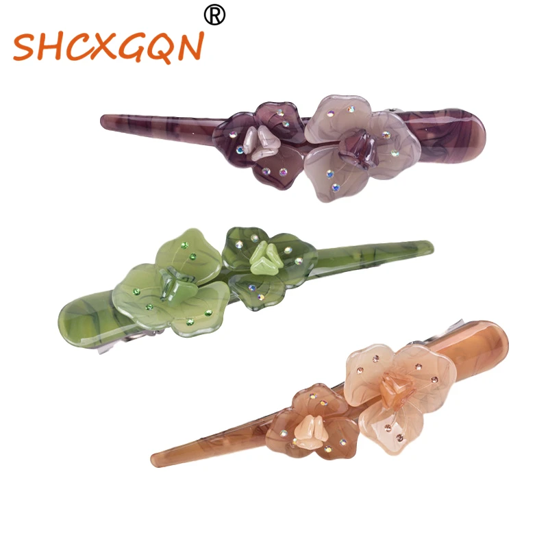 

Duckbill Clip Acrylic Hair Clip New Fashion Candy ColorHair Styling Tools Salon Hairpin Barrette for Women Girls gifts YB006