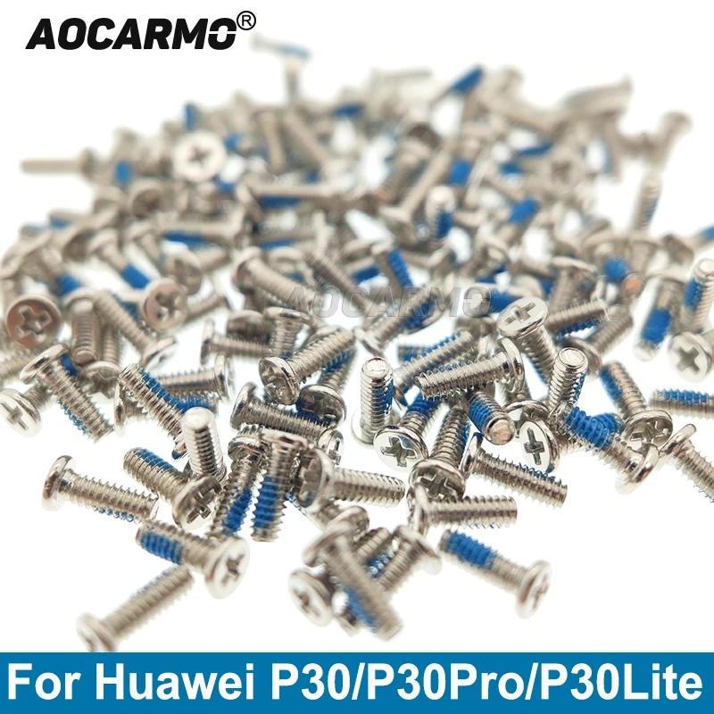 Aocarmo 100Pcs For Huawei P30 Pro /P30 Lite Vibrator Screw Inside Motherboard Middle Frame Bolts Screws Replacement Repair Parts