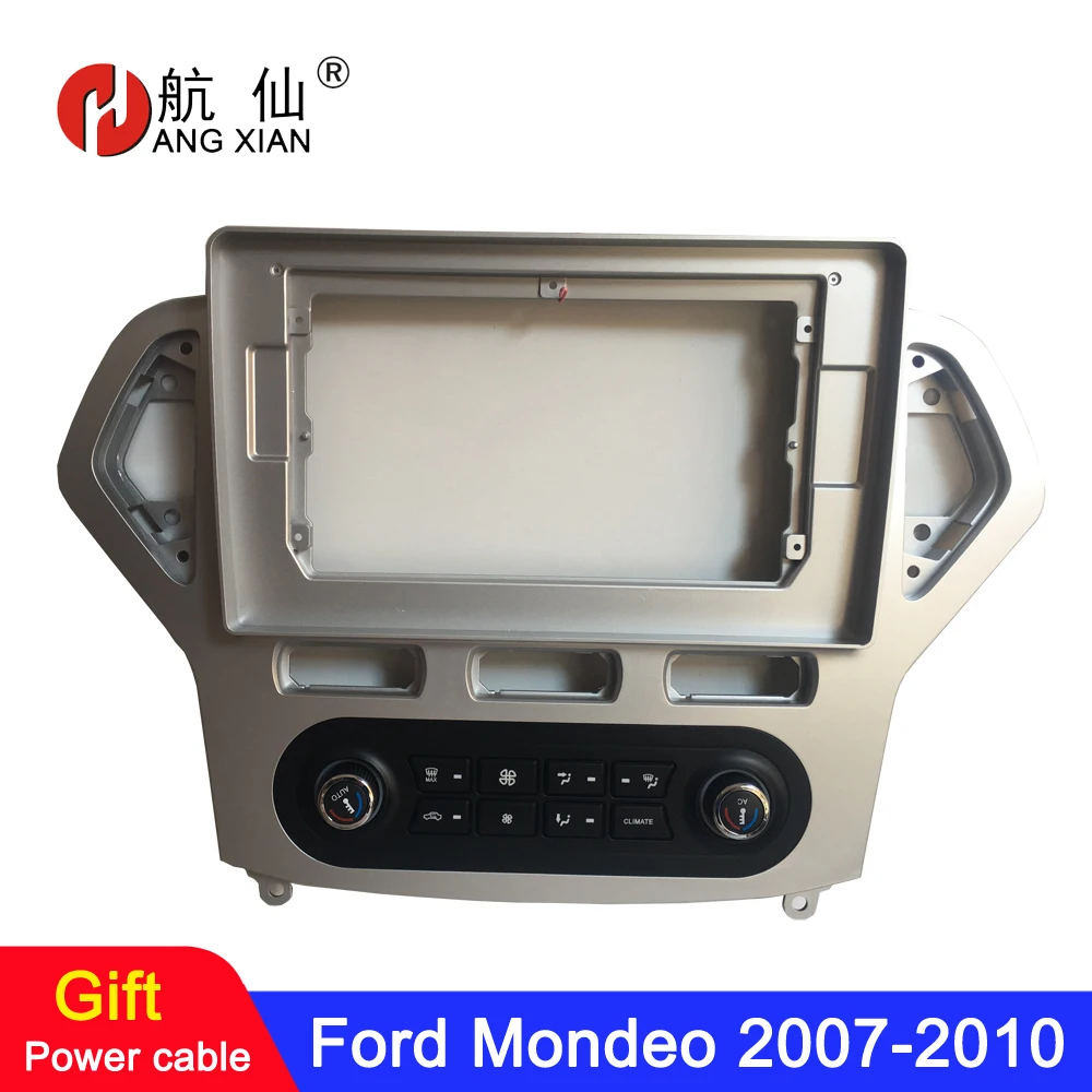 

HANGXIAN 2Din Car Radio Fascia frame for Ford Mondeo 2007-2010 AT Car DVD player Panel Dash Kit Installation Frame Trim Bezel