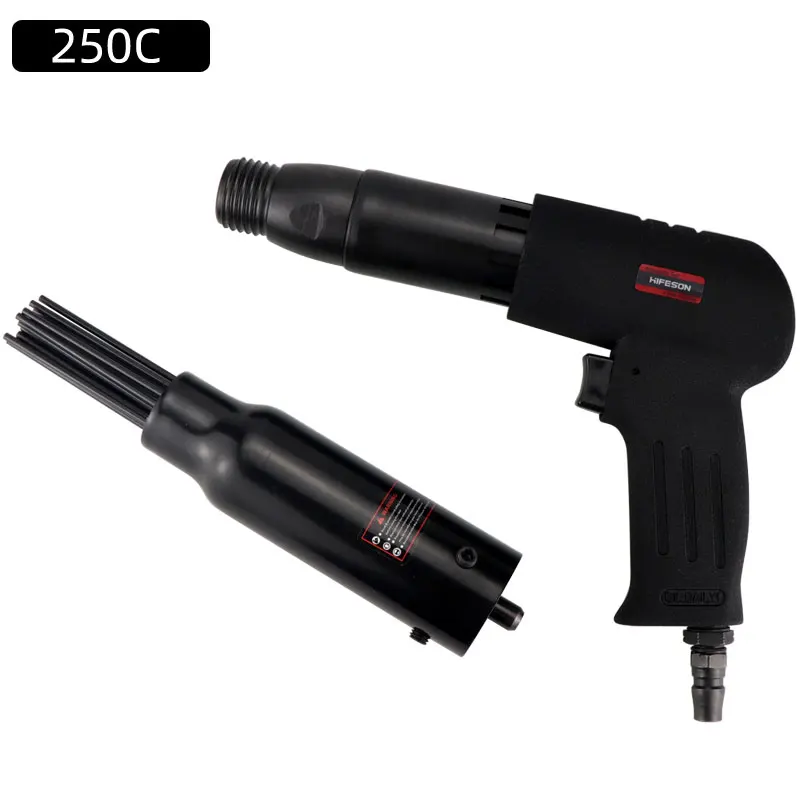 Hifeson high quality pneumatic needle derusting gun 190C250C pneumatic hand-held small derusting tool