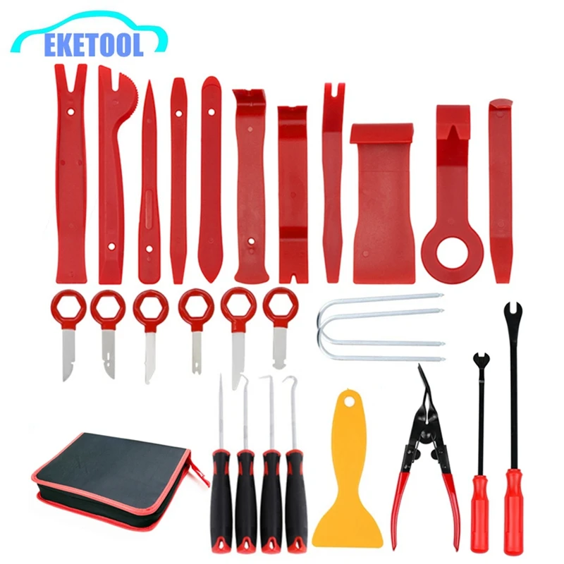 

Universal Car Trim Dashboard Removal Tools DVD Stereo Refit Plastic Trim Panel Dashboard Removal Kits Car Opening Repair