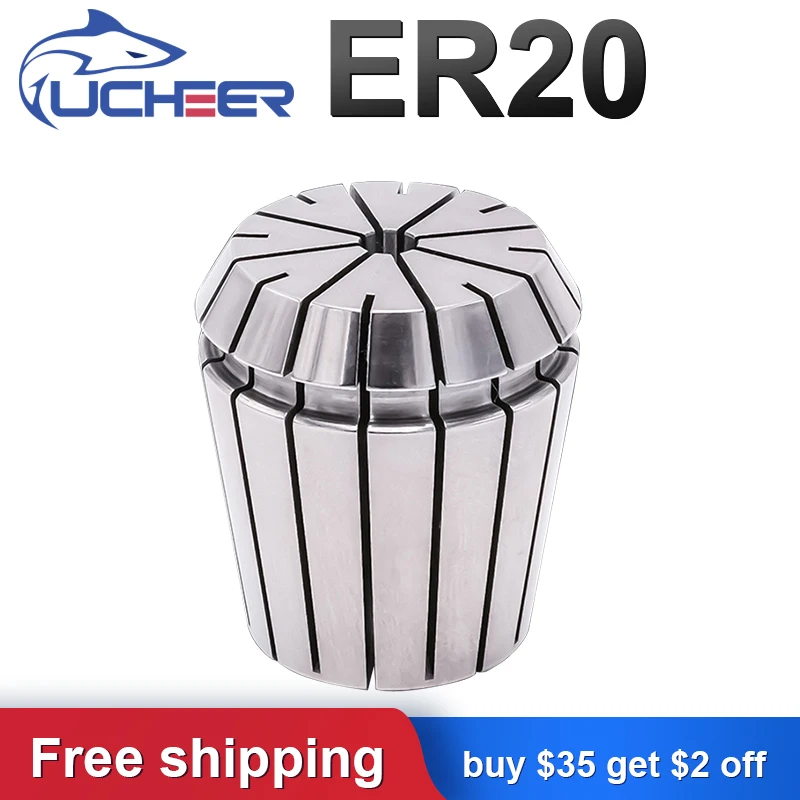 UCHEER 1pc ER20 Collet Chuck For Milling Engraving Machine Repetitious High Precision Tsui Flexible CNC