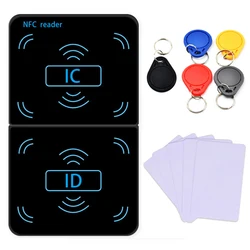 RFID Copier Duplicator 125KHz Key Fob NFC Smart Card Reader Writer 13.56MHz Encrypted Programmer USB UID T5577 EM4305 Cards Tags