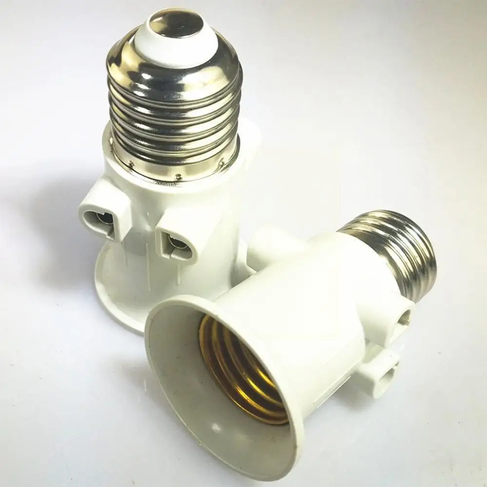 E27 Bulb Adapter Lamp Holder Base Socket Conversion with EU Plug AC100-240V 4A for Lights e27 socket douille e27 B5S4