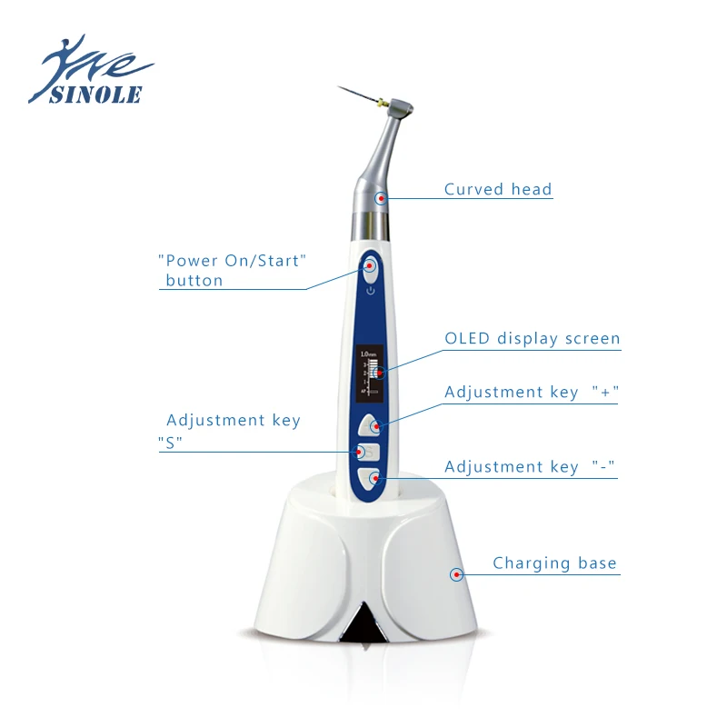 Dental Endo Motor Dental LED Wireless Endomotor Dental Endodontic Root Canal Treatment Instrument Wireless