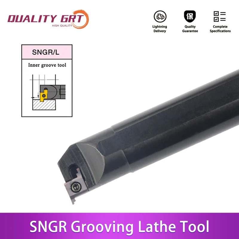 

Q.Grt SNGR10/12/14/16 K/M/G08/09 CNC Internal Grooving Lathe Tool Holder SNGR Micro hole Indexable Lathe for 8GR 9GR Insert