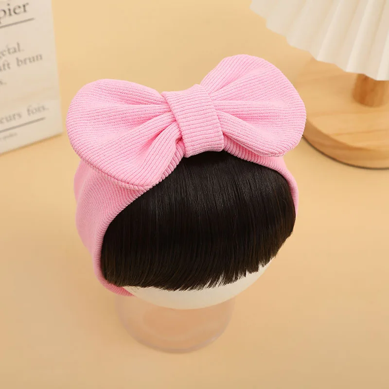 Hair Accessories Cotton Printed Bow Fashion Cute Baby Girl Hair Wig Hat Hairpiece Newborn Children Kids Girls Headbands Headwear