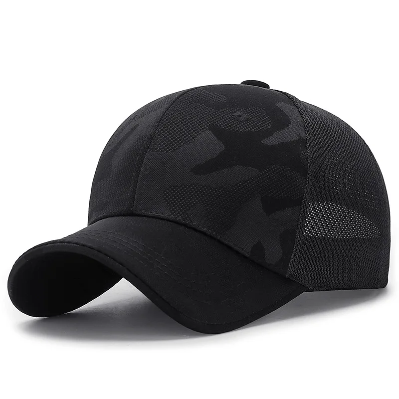 Unisex mesh baseball cap summer outdoor cap breathable adjustable sun hat men snapback hats Camouflage snapback caps