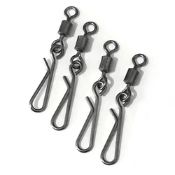 50PCS 스테인레스 스틸 낚시 회전 MS + QL 연동 롤링 회전 후크 스냅 물고기 후크 + 무료 배송!