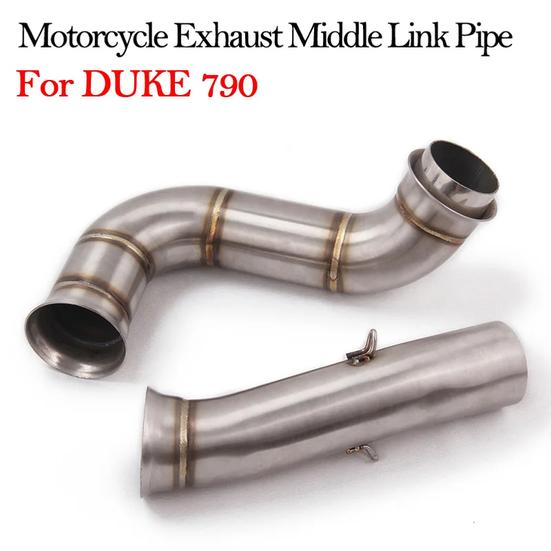 For DUKE790 Duke 790 Middle Link Pipe Motorcycle Exhaust Pipe Modified Stainless Steel Moto Escape Bike Mid Link Connect Pipe