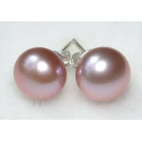 

Новое поступление, любимый магазин жемчужин, 9 мм, качественный розовый пресноводный жемчуг AAA, серебряные сережки S925 пробы, подарок для женщины на день рождения