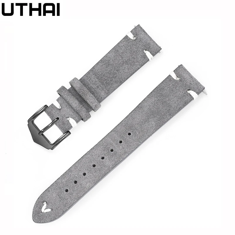 High-end leather watch strap 20mm 22mm Samsung strap Huawei watch strap Watchband UTHAI Z79