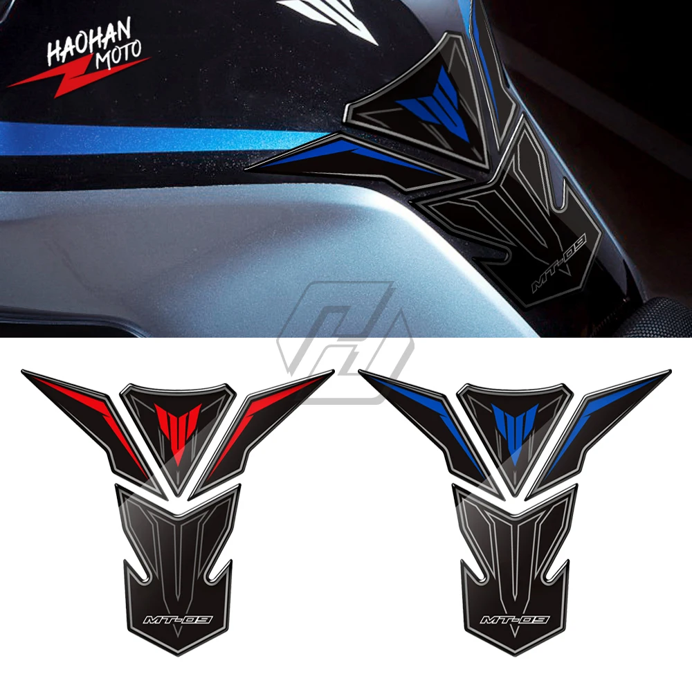 

For Yamaha MT-09 MT09 2013 2014 2015 Motorbike Gas Tank Pad Protection Decal 3D Resin