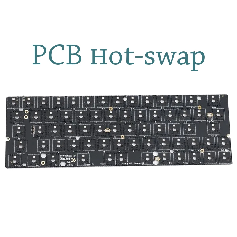 xs pwb quente swap rgb teclado mecanico pcb tyce c com fio motorista independente com fio gk61x xs gk64x 01