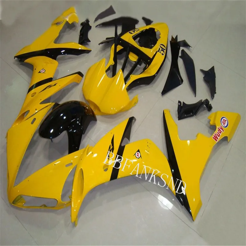 

Комплект обтекателей для мотоцикла YAMAHA YZFR1 04 05 06 YZF R1 YZF1000 2004 2005 2006 ABS, комплект желтых и черных обтекателей