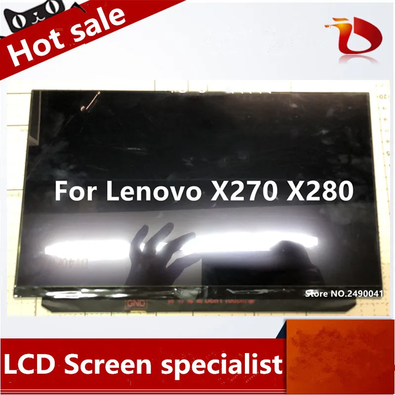 Fhd Portátil Lcd Matrx Tela de Toque 40 Pinos Fru 01yn108 01yn107 para Lenovo Thinkpad X270 X280 B125hak01.0 R125nwf4 r2 12.5