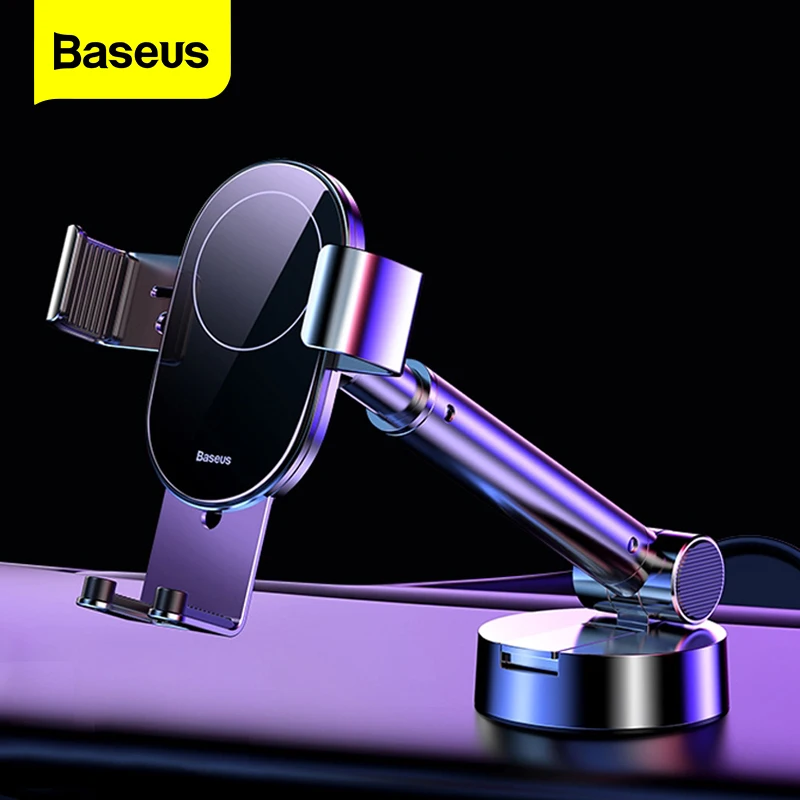 Baseus Gravity Car Phone Holder Stand For Smartphone Sucker Holder in Car GPS Mount For iPhone 12 Pro Max Xiaomi Phone Support