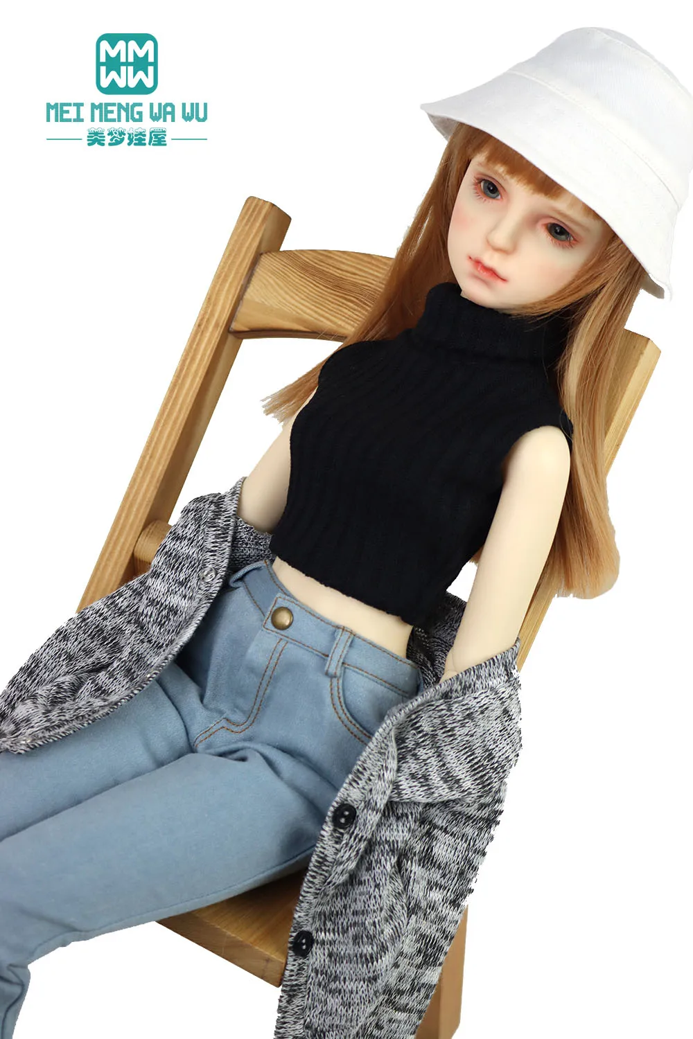 

BJD Doll clothes Fashion trousers, jeans, wool cardigan for 58--60CM 1/3 SD DD Dolls toys Ball Jointed Doll accessories