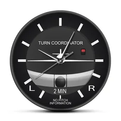 Cockpit Style Face Printed Wall Clock Aviation Classic Mute Non Ticking Watch Silent Timepiece Plane Lovers Pilot Gift