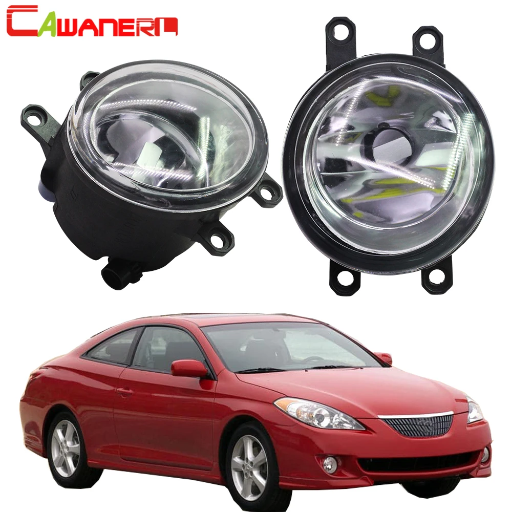 

Cawanerl 2 X Car Styling Fog Light Assembly Lampshade + H11 LED / Halogen Lamp DRL 12V For Toyota Solara 2007 2008