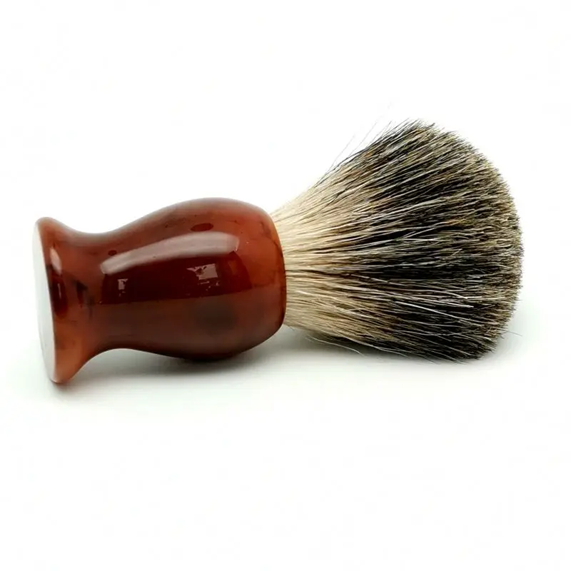 TEYO Pure Badger Hair Shaving Brush of Resin Handle Perfect for Wet  Shave Cream Beard Brush