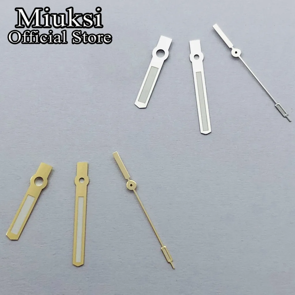 Miuksi silver gold watch hands luminous fit NH35 NH36 ETA2824 2836 Miyota8205 8215 821A Mingzhu DG2813 3804 PT5000 movement