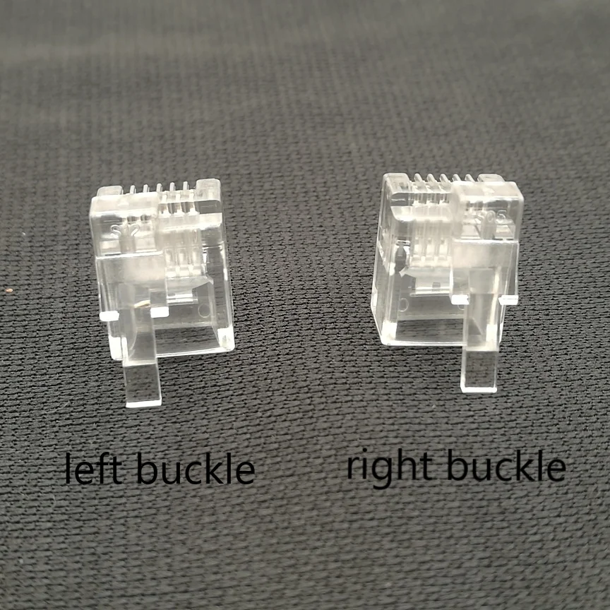 100PCS/LOT R12 Connector 6P6C Right Buckle Left Buckle Cable Plug Crystal Head For LEGO EV3 NXT