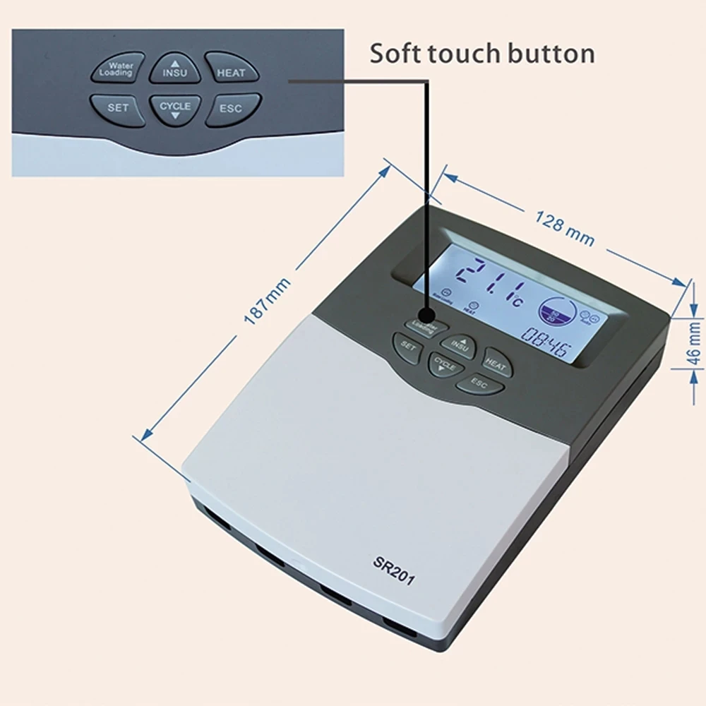 Un-pressurized Integrated Solar Hot Water Heater Controller SR201